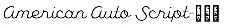 American Auto Script字体转换